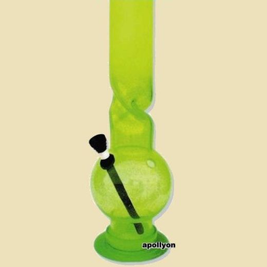 Acryl Bong Sphere Twist Groen 38cm Acryl Bong Sphere Twist Groen 38cm
