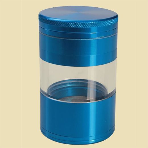 Alu Grinder 4-part with Magnetic Lid Blue
