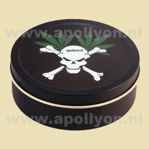 Blikje Rond Pirate Skull 8cm Blikje Rond Pirate Skull 8cm