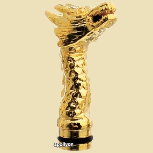 Driptip Mondstuk Draak Goud