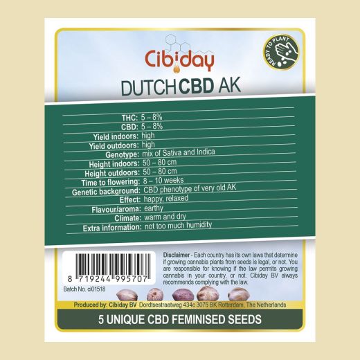 Dutch CBD AK Feminised Dutch CBD AK Feminised