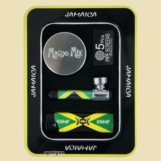 Giftset Jamaica Metalen Pijp Grinder