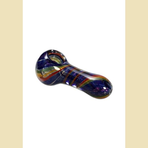 Glazen Handpijp Rasta Blauw