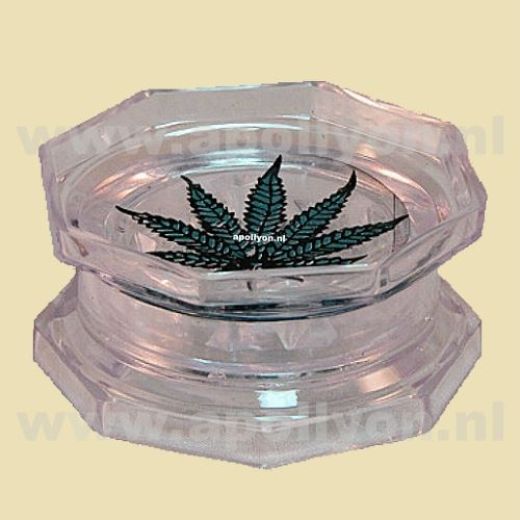 Grinder Acryl Wietblad Transparant Grinder Acryl Wietblad Transparant