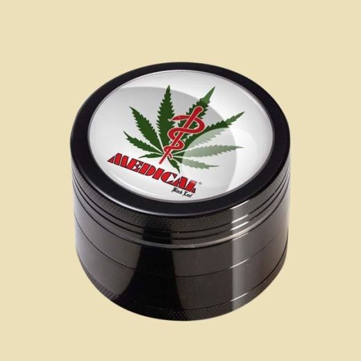 Grinder Black Leaf Medical  (4-delig)
