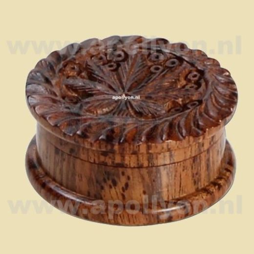Grinder Mini Rosewood Weed Carved Grinder Mini Rosewood Weed Carved