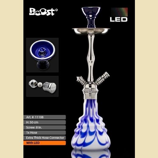 High Quality Boost Pro LED Shisha  Blue Milk H: 50cm