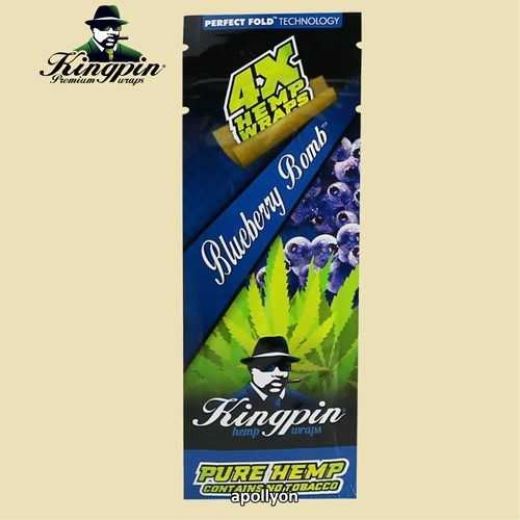 Kingpin Hemp wraps Blueberry Bomb