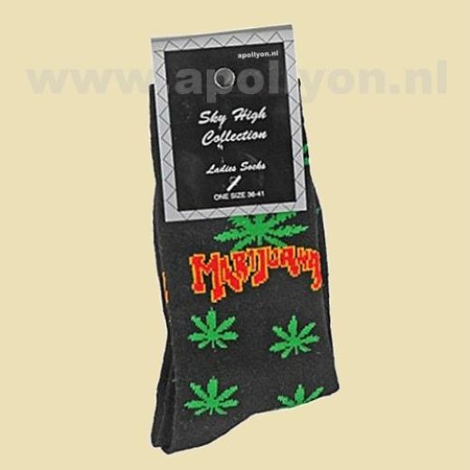 Marihuana Sokken Zwart