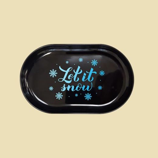 Metal Tray Snow 13 x 8cm Metal Tray Snow 13 x 8cm