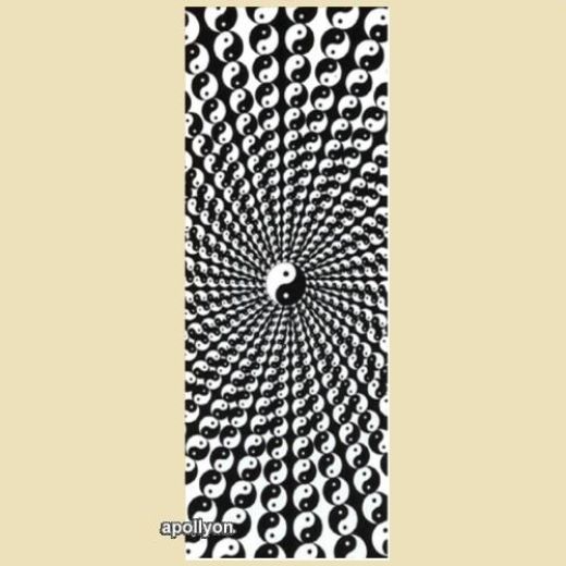 Muurrol Psychedelisch YinYan
