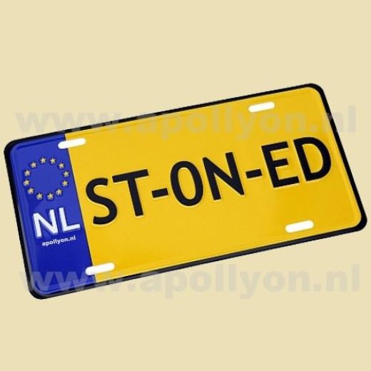 Nummerplaat ST-ON-ED Groot Nummerplaat ST-ON-ED Groot