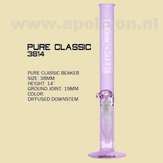 Pure Glass Roze Bong Frosted Pure Glass Roze Bong Frosted