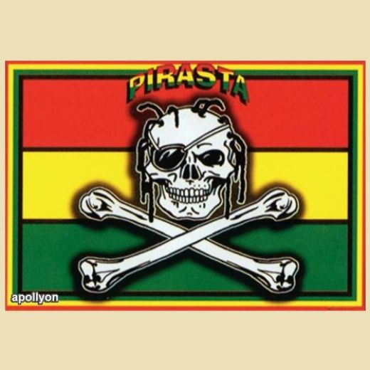 Rasta Vlag Pirasta Piraat Rasta Vlag Pirasta Piraat