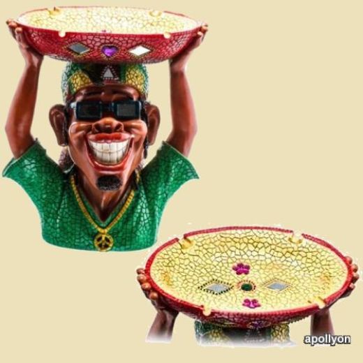 Rastaman Asbak Mozaiek Schaal