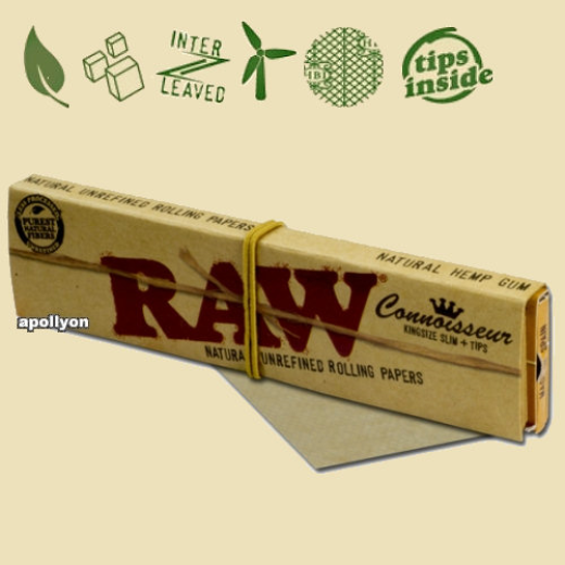 Raw Connoisseur Vloei King Size Slim en Tips