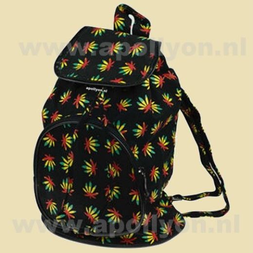 Rugzak Rasta Wietbladeren Rugzak Rasta Wietbladeren