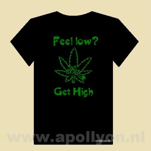 THC Shirt Feel Low Zwart
