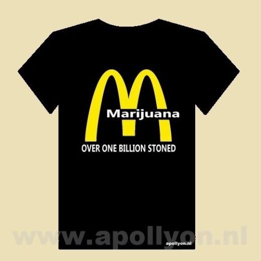 THC Shirt Mc Smoking Zwart