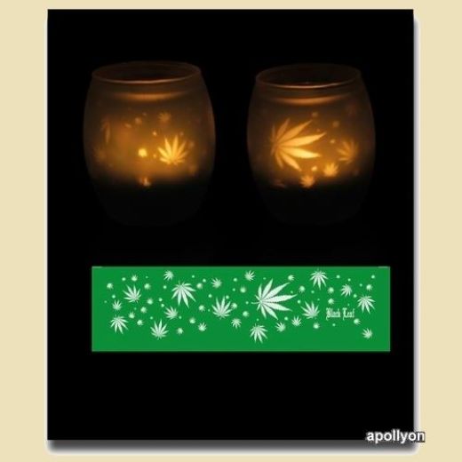 Theelichtje Wietblad