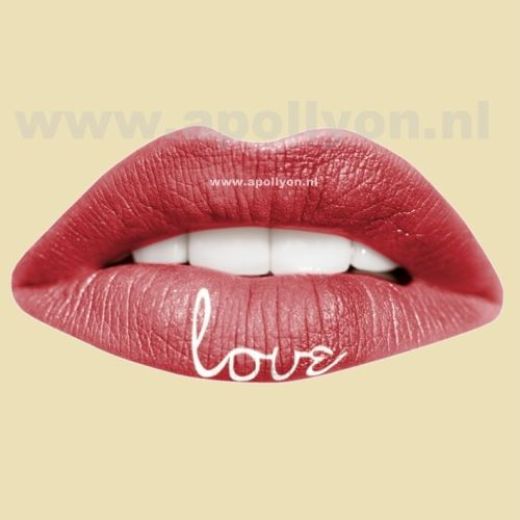 Tijdelijke Lip Tattoo Love Tijdelijke Lip Tattoo Love