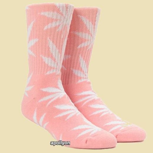 Wiet Sokken Roze Wit