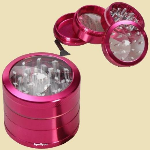 Window Grinder 4part 50mm Pink Window Grinder 4part 50mm Pink