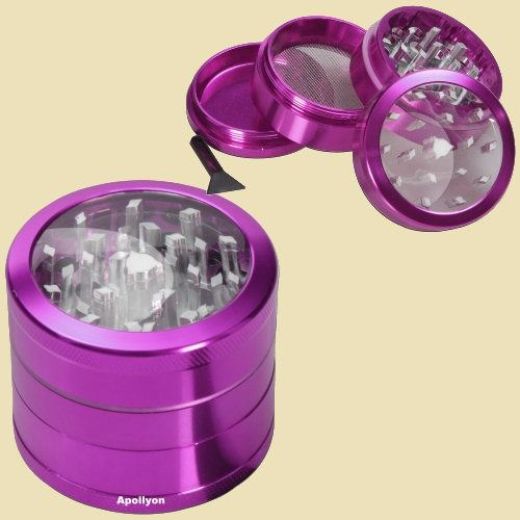 Window Grinder 4part 50mm Violet Window Grinder 4part 50mm Violet
