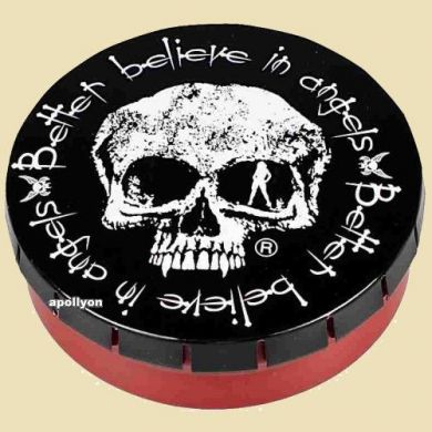 Click-Clack Blikje Believe Wit 5,5cm
