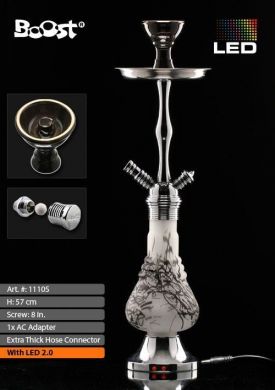 High Quality Boost Pro LED Shisha  Black Dust H: 57cm