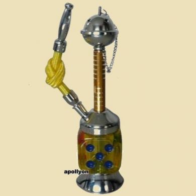 Mini Hookah Dobbelsteen Geel