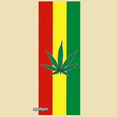 Wall Scroll Rasta Wietblad