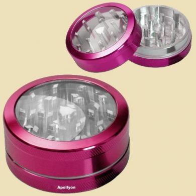 Window Grinder 2 part 50mm Pink