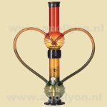 Acryl Bong Dubbel Rasta 37cm