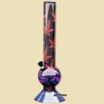 Acryl Bong Multi Weed Leaf Rood 42cm
