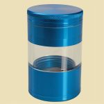 Alu Grinder 4-part with Magnetic Lid Blue