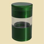 Alu Grinder 4-part with Magnetic Lid Dark Green
