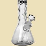 Black Leaf 9mm Glazen IJsbong Zwart Wit