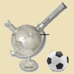 Black Leaf Frosted Voetbal Bong
