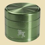 Black Leaf Grinder Ribbed Green