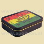 Blikje Groot Rasta 5 Weed Leaves