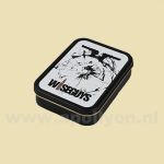 Box Vierkant Tin Wiseguys Wit Kogelgat 2 (8x11cm)