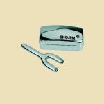 Double metal snorter with case