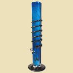 Glas Bong Eagle Wing Blue 45cm
