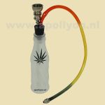 Glas Fles Wietblad 17cm