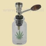 Glas Waterpijp Fles 10cm
