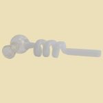 Glass Pijp Spiraal Vapo Wit