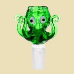 Green Octopus Bong Glass Bowl 18mm
