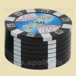 Grinder Poker Groot Zwart