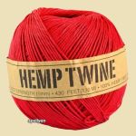Hennepdraad Hemp Twine Rood